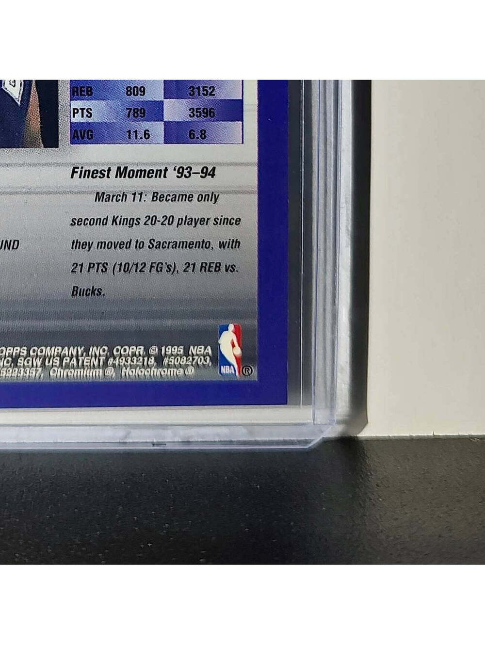 Olden Polynice 1994-95 Topps Finest #317 Basketball Card - Picture 10 of 10